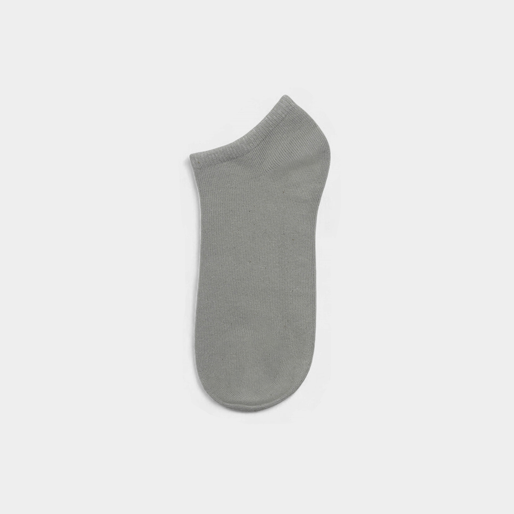 Unisex Plain Heather Grey Sneaker Socks – FTS04