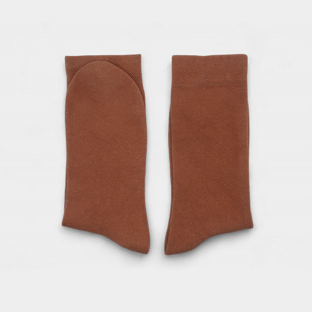 Men’s Terra Cotta Casual Cotton Socks – FTS05