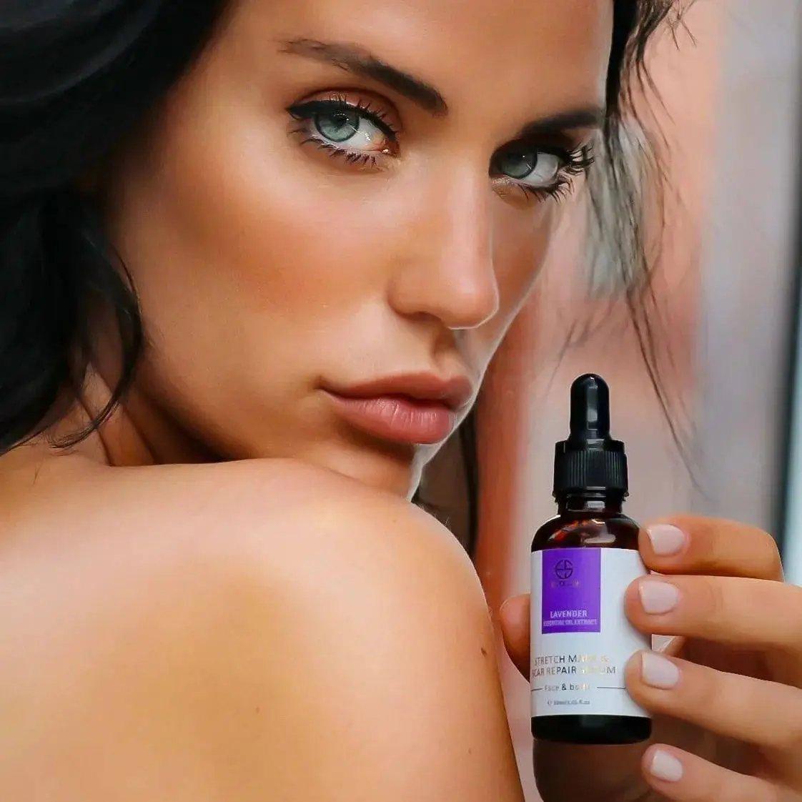 Estelin Lavender Essential Oil Extract Stretch Mark & Scar Repair Serum for Face & Body - 30ml