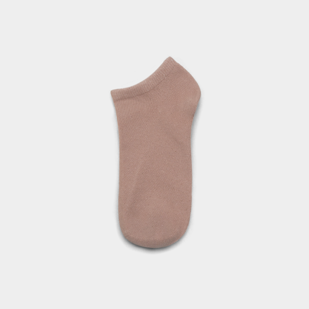 Unisex Plain Peach Whip Sneaker Socks – FTS04
