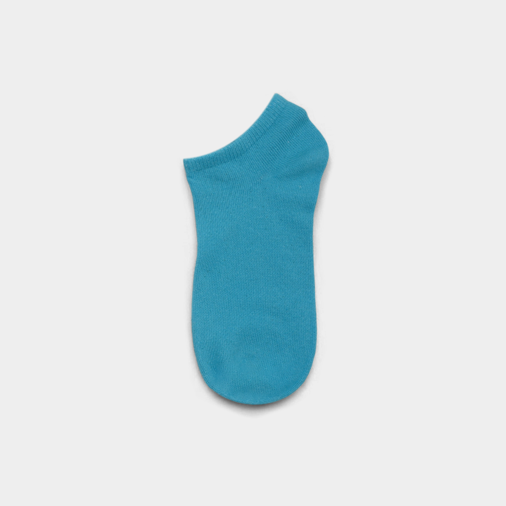 Unisex Plain Transformative Teal Sneaker Socks – FTS04