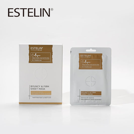 Estelin Collagen Bouncy & Firm Sheet Mask | Hydrating, Firming & Anti-Aging