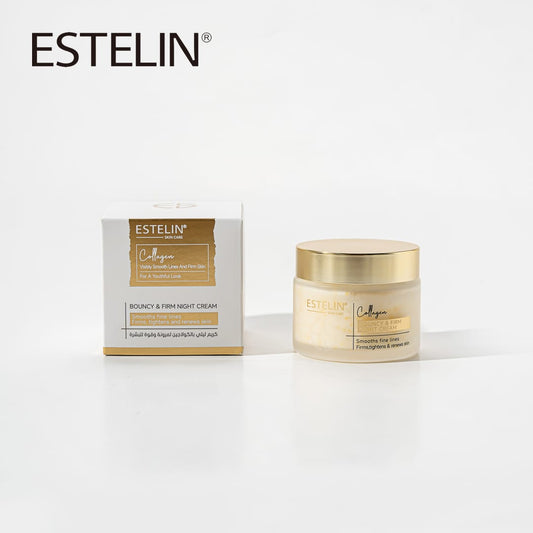 Estelin Collagen Bouncy & Firm Night Cream | Anti-Aging, Firming & Skin Renewal