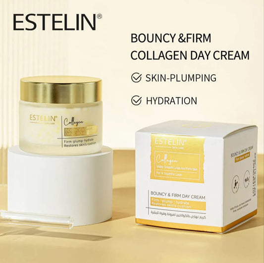 Estelin Collagen Bouncy & Firm Day Cream | Anti-Aging, Firming & Skin Renewal