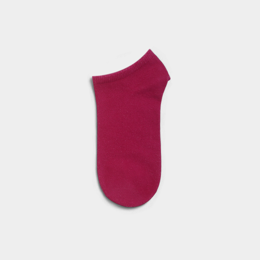 Unisex Plain Pretty Pink Sneaker Socks – FTS04