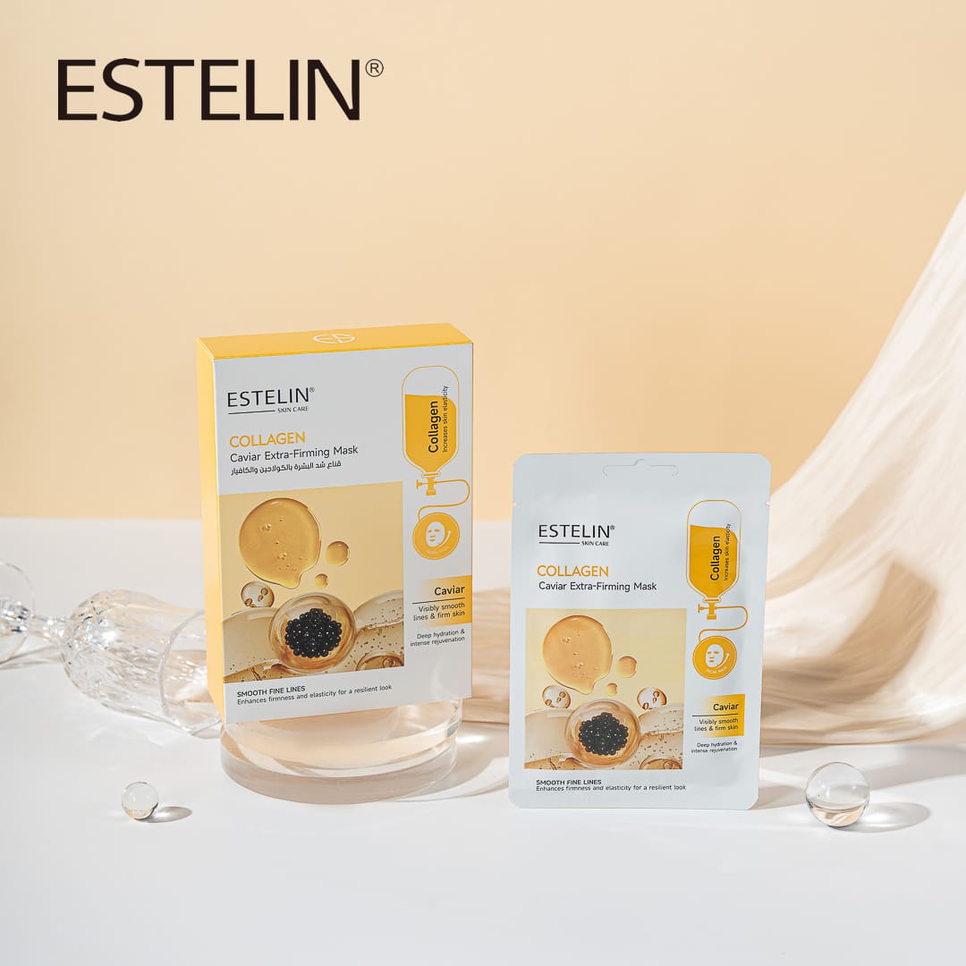 Estelin Collagen + Caviar Extra-Firming Mask | Anti-Aging, Lifting & Hydrating Sheet Mask