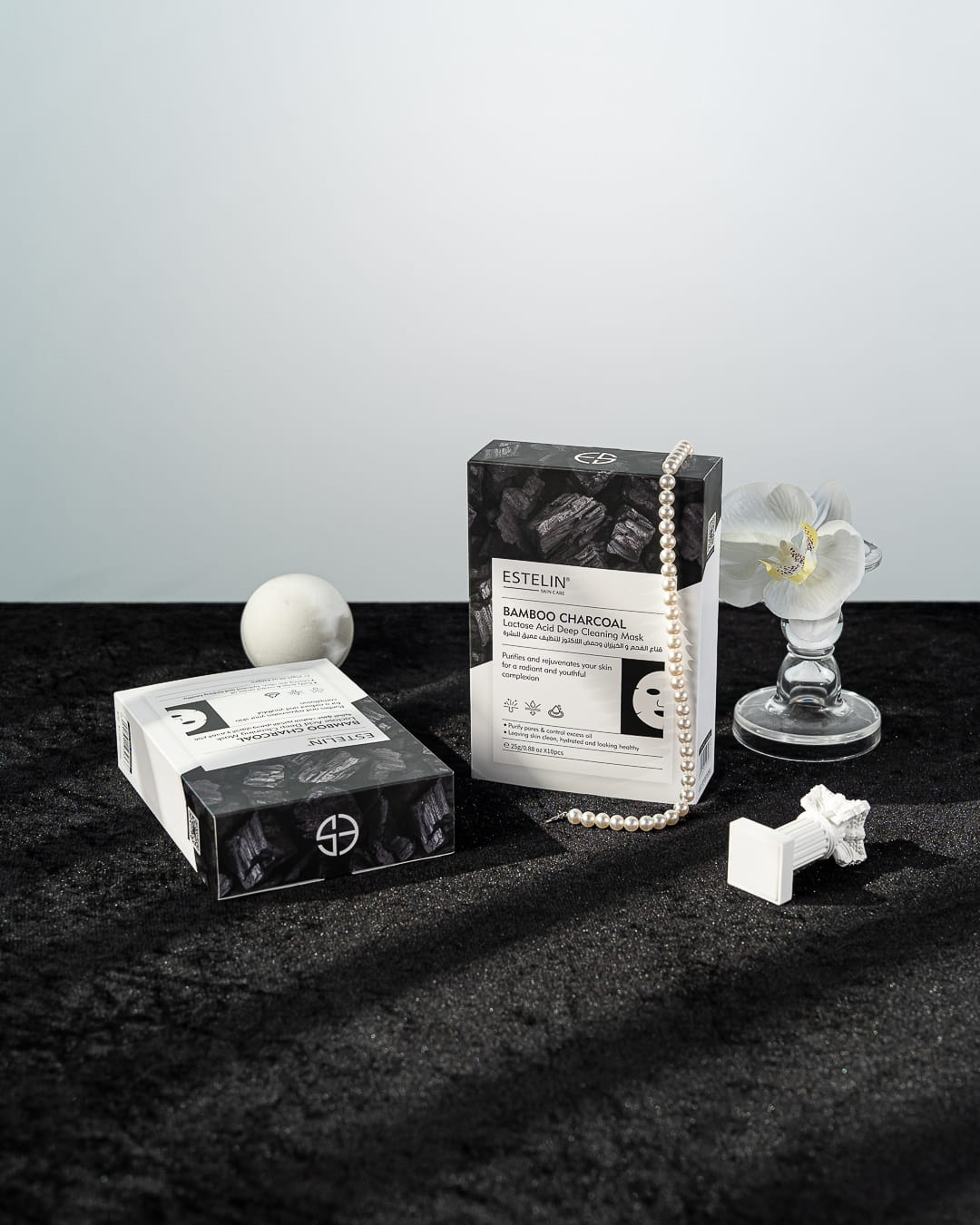 ESTELIN Bamboo Charcoal + Lactic Acid Deep Cleansing Mask