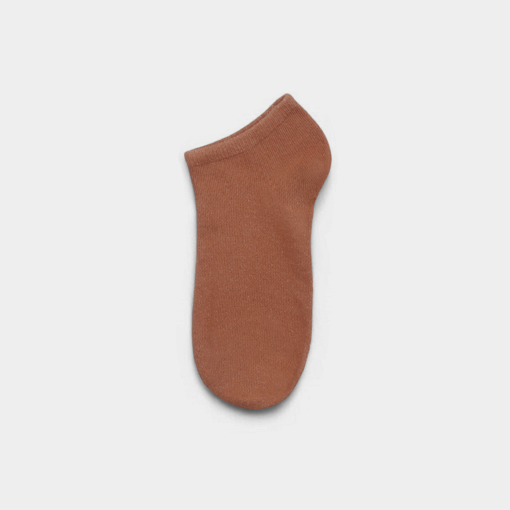 Unisex Plain Terra Cotta Sneaker Socks – FTS04
