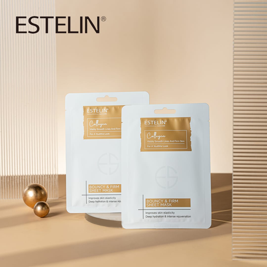 Estelin Collagen Bouncy & Firm Sheet Mask | Hydrating, Firming & Anti-Aging