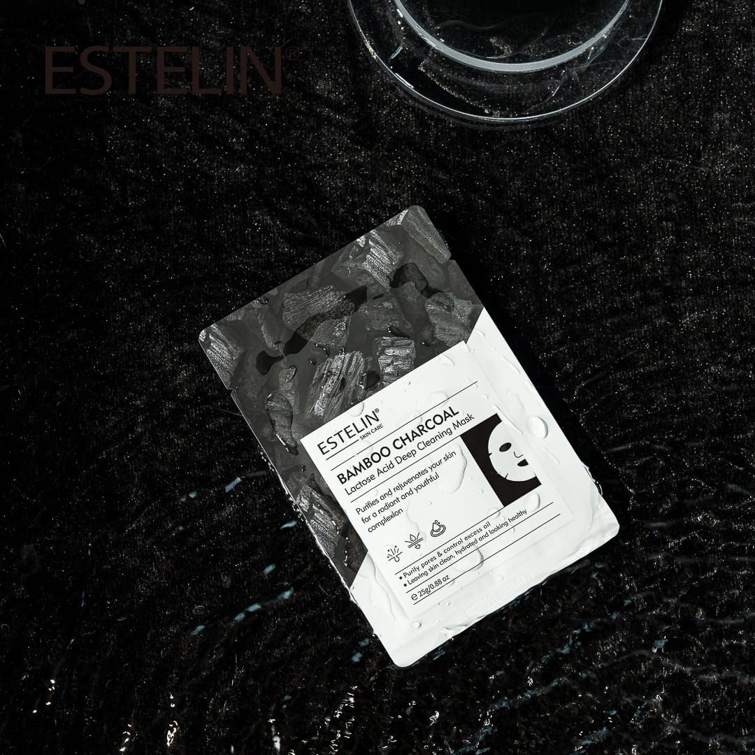 ESTELIN Bamboo Charcoal + Lactic Acid Deep Cleansing Mask
