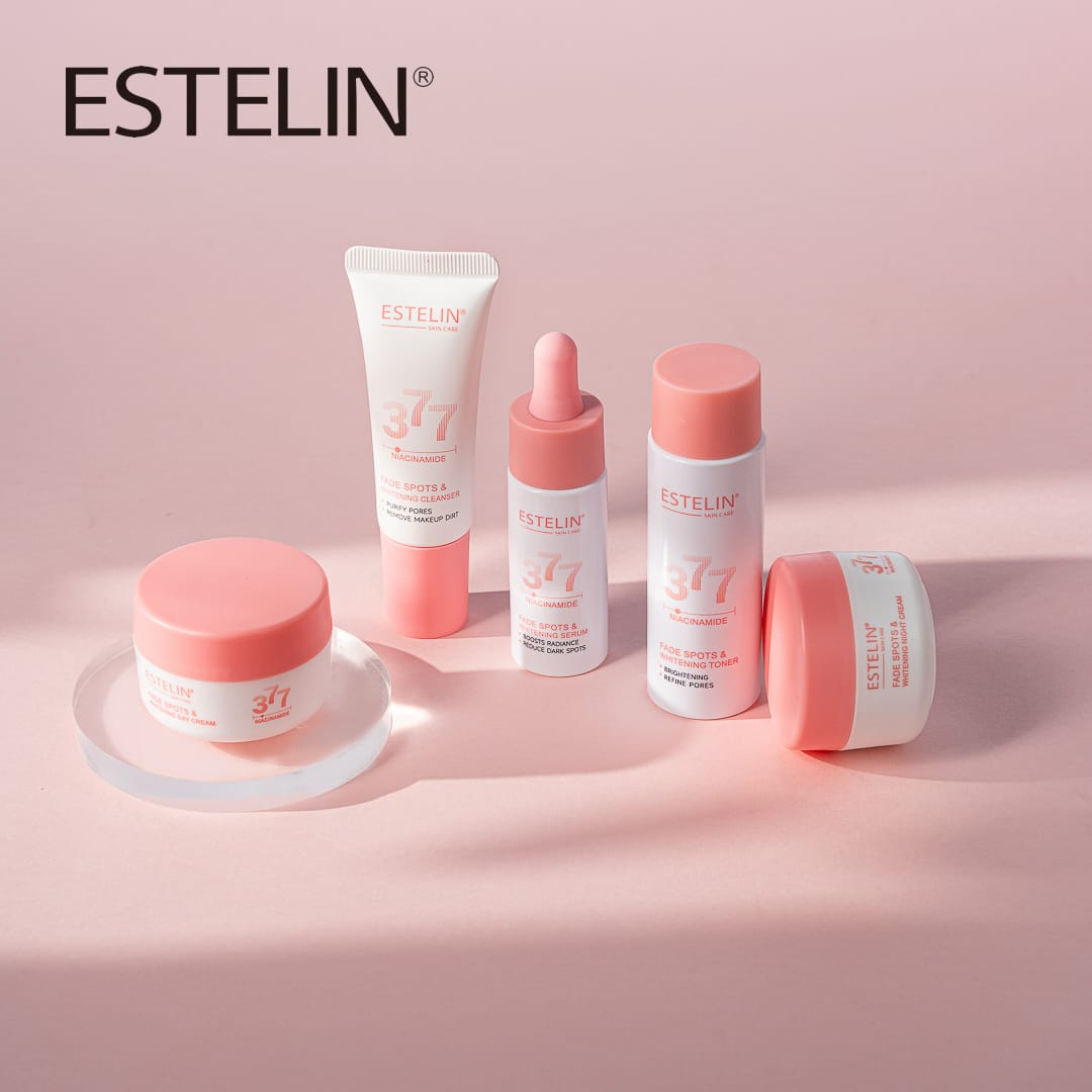 ESTELIN Niacinamide Fade Spots & Whitening Skin Care Travel Set – 5-in-1 Brightening & Hydration Essentials Kit