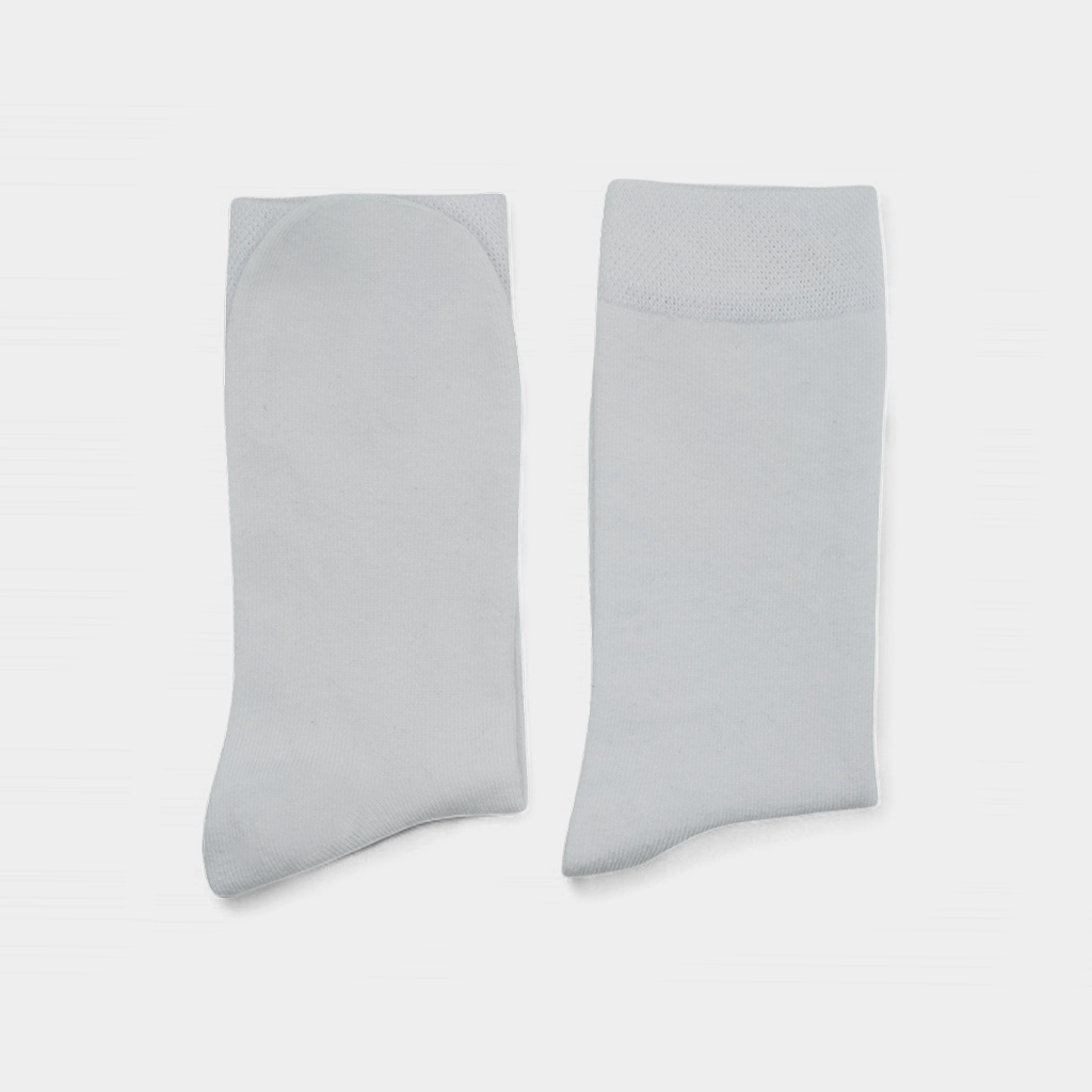 Men’s White Casual Cotton Socks – FTS05