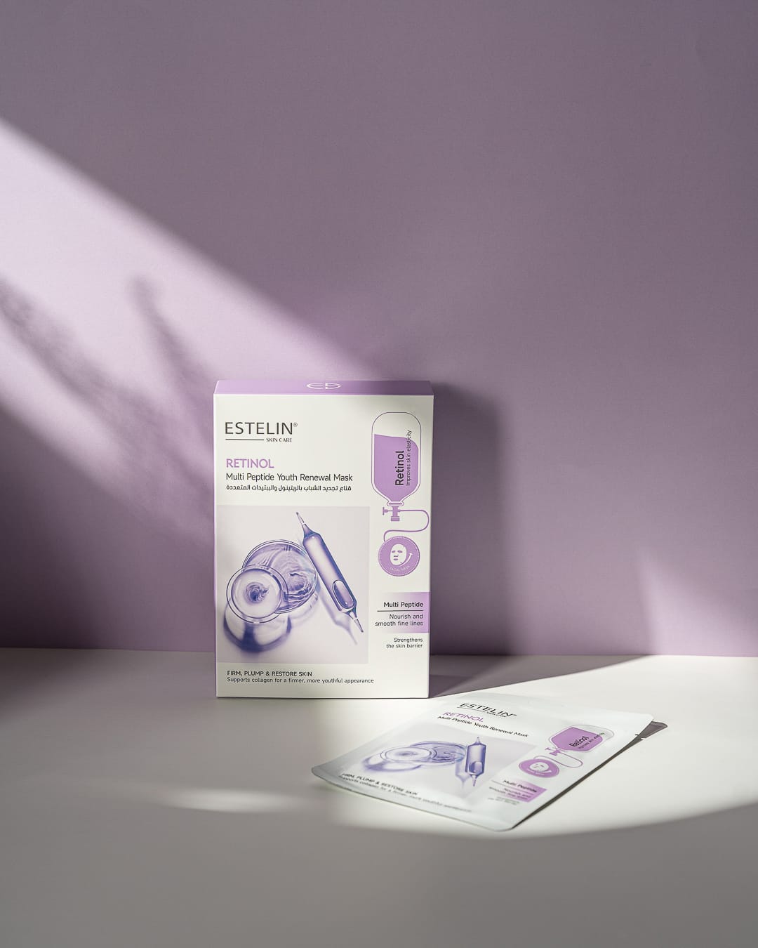 Estelin Retinol + Multi Peptide Youth Renewal Mask | Anti-Wrinkle, Firming & Restoring Sheet Mask