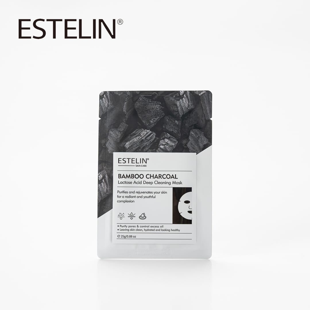 ESTELIN Bamboo Charcoal + Lactic Acid Deep Cleansing Mask
