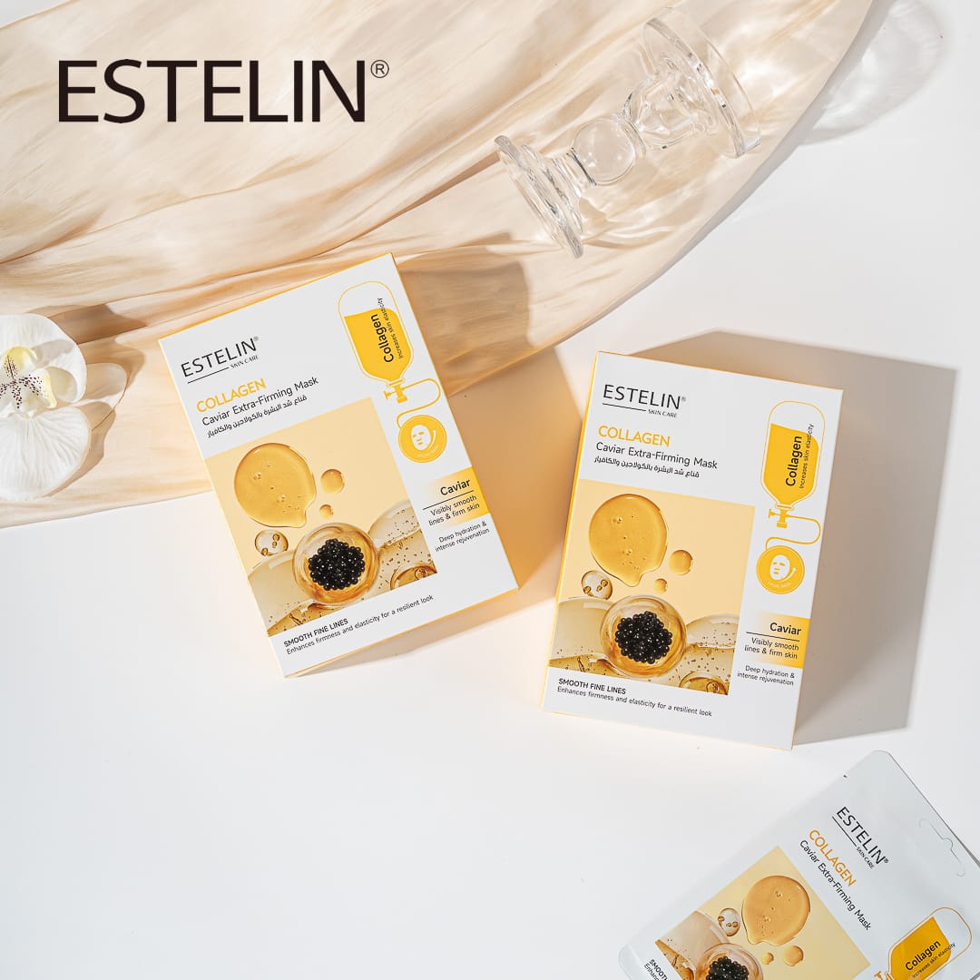 Estelin Collagen + Caviar Extra-Firming Mask | Anti-Aging, Lifting & Hydrating Sheet Mask
