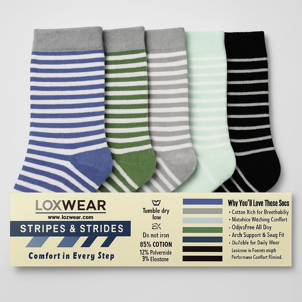 Stripes & Strides Pack of 5