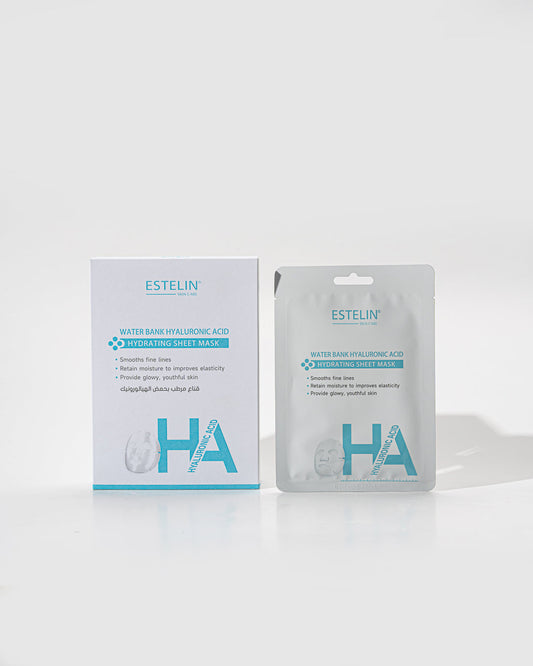 Estelin Water Bank Hyaluronic Acid Hydrating Sheet Mask – 25G