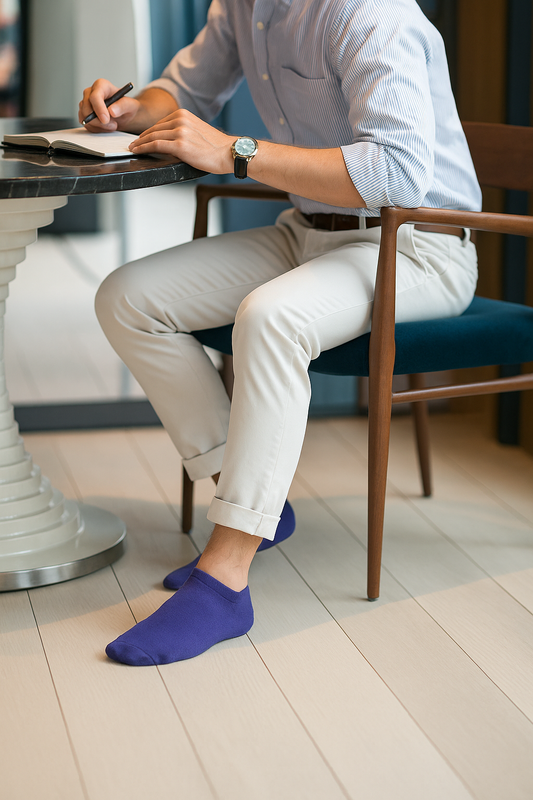 Unisex Plain Grape Sneaker Socks – FTS04