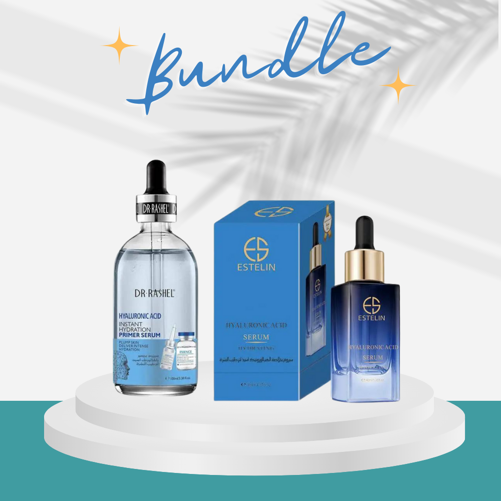 Dr.Rashel Hyaluronic  Primer Serum  &  Estelin Anti-Aging Face Serum - Hyaluronic Acid - bundle deal