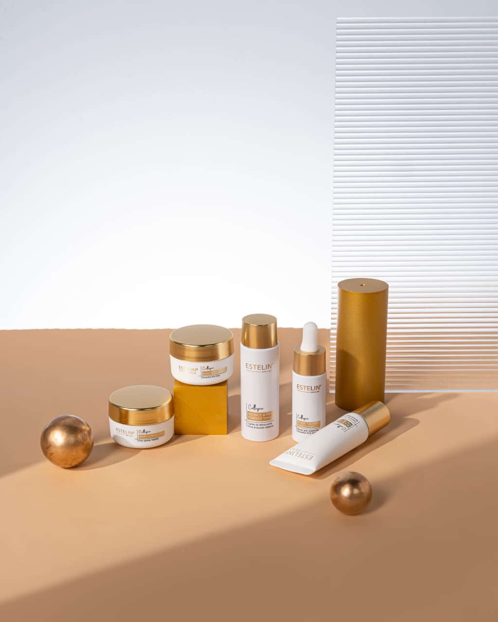 Estelin Bouncy & Firm Collagen Skin Care Travel Set – 5 Pcs | Anti-Aging, Firming & Hydrating Skincare Kit