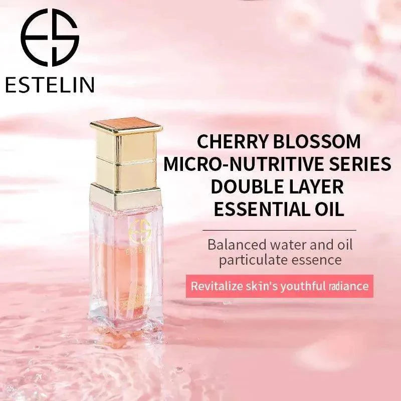 ESTELIN Cherry Blossoms Micro-nutritive Double Layer Essence Oil 30ml