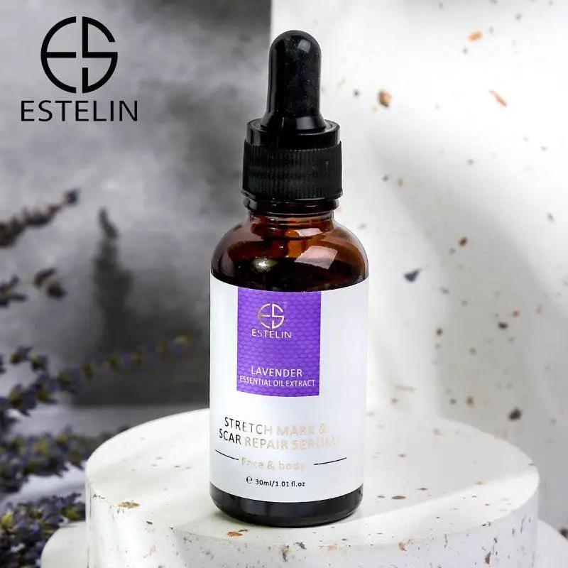 Estelin Lavender Essential Oil Extract Stretch Mark & Scar Repair Serum for Face & Body - 30ml