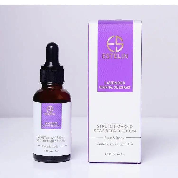 Estelin Lavender Essential Oil Extract Stretch Mark & Scar Repair Serum for Face & Body - 30ml
