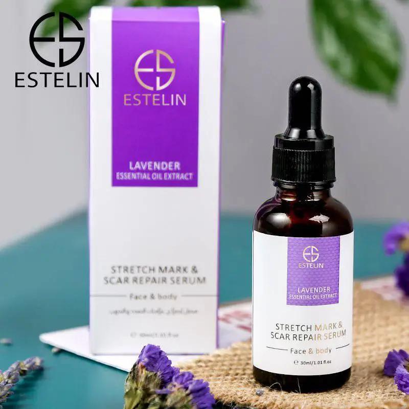 Estelin Lavender Essential Oil Extract Stretch Mark & Scar Repair Serum for Face & Body - 30ml