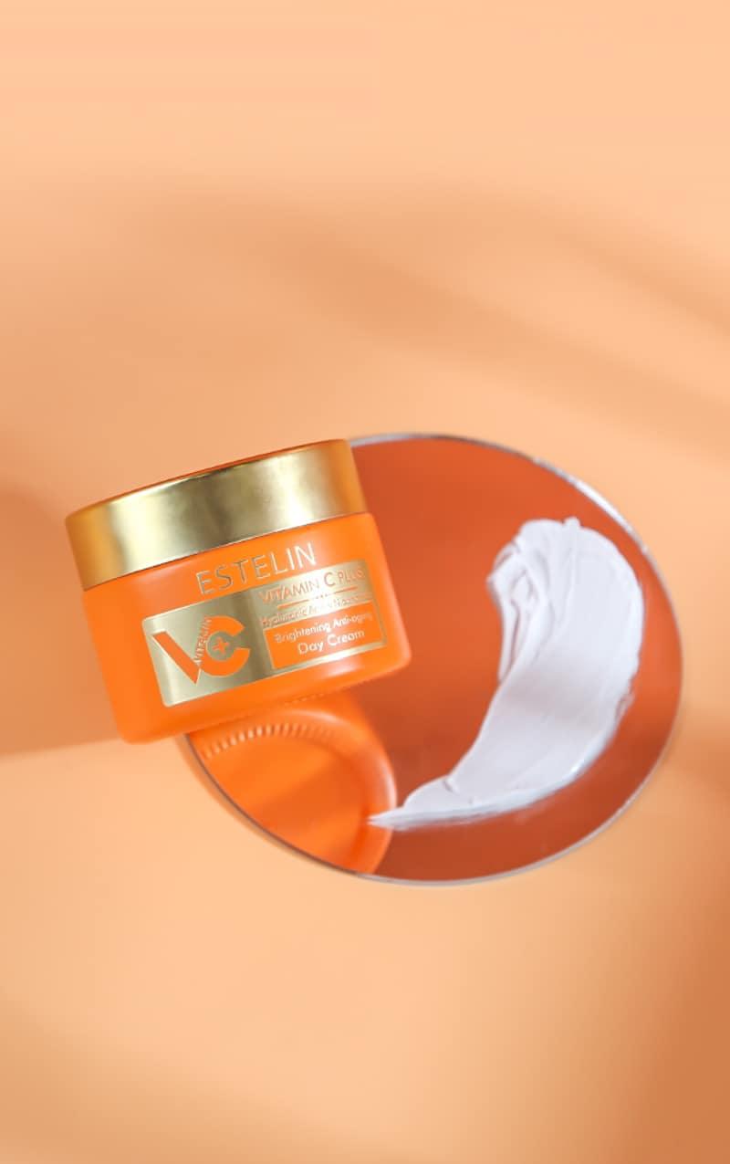 Estelin Vitamin C Plus brightening & anti aging skin care set pack of 2