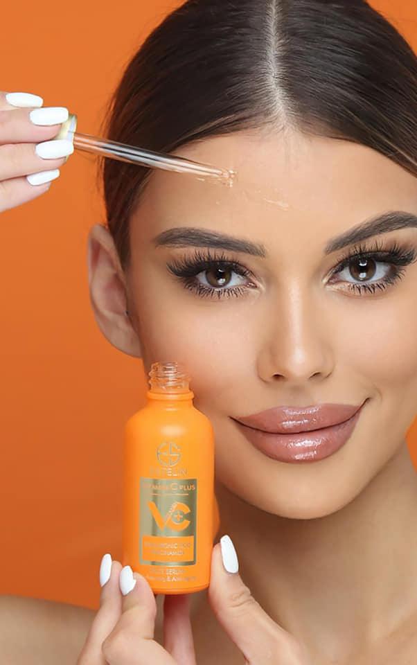 Estelin Vitamin C Plus Hyaluronic Acid Niacinamide Face Serum